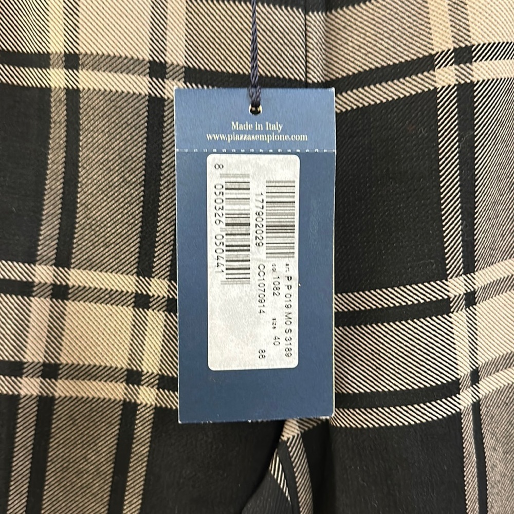 🔥🔥🔥NWT Piazza Sempione Plaid Pants - Picture 5 of 10